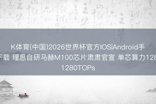 K体育(中国)2026世界杯官方IOS|Android手机app下载 理思自研马赫M100芯片肃肃官宣 单芯算力1280TOPs