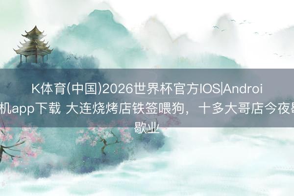 K体育(中国)2026世界杯官方IOS|Android手机app下载 大连烧烤店铁签喂狗，十多大哥店今夜歇业