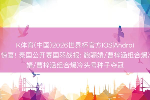 K体育(中国)2026世界杯官方IOS|Android手机app下载 惊喜! 泰国公开赛国羽战报: 鲍骊婧/曹梓涵组合爆冷头号种子夺冠