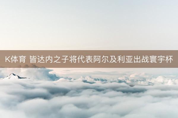 K体育 皆达内之子将代表阿尔及利亚出战寰宇杯