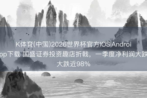 K体育(中国)2026世界杯官方IOS|Android手机app下载 国盛证券投资趣店折戟，一季度净利润大跌近98%